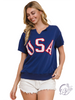 U.S.A. Short Sleeve Sweatshirt