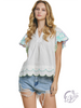 Embroidery of Love Poplin Blouse