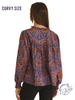 Curvy Roam The Land Printed Blouse