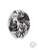 Boho B&W Ceramic Spoon Rest Rooster