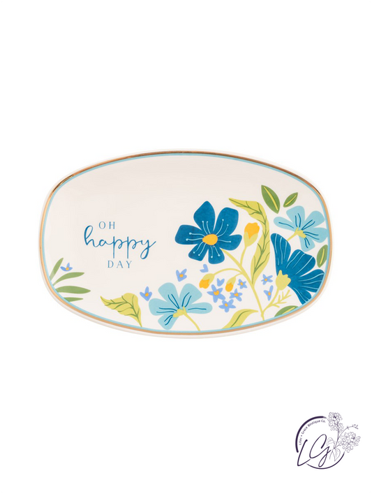 Oval Trinket Dish Oh Happy Day