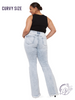 Curvy Neveah High Rise Flare Jeans By KanCan