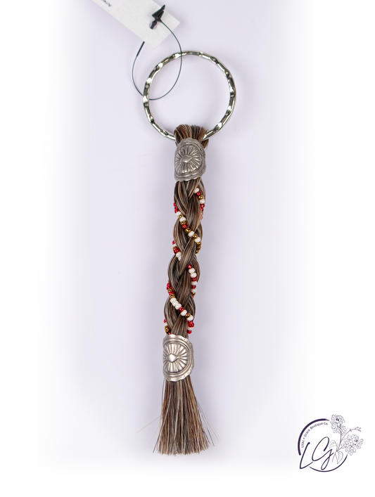 Americana Beaded Key Chain
