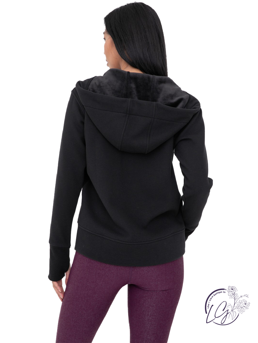 Chill Chic Fur-Lined Zip Hoodie