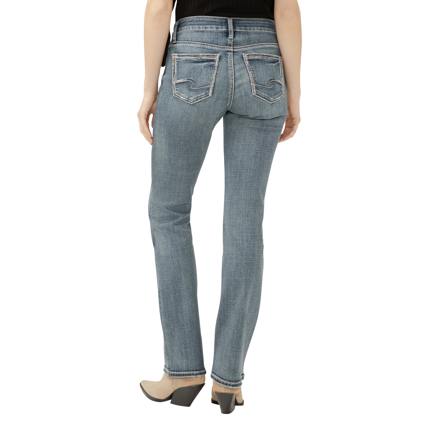 Katrina Mid Rise Slim Bootcut Stretch Non-Distress By Silver Jeans