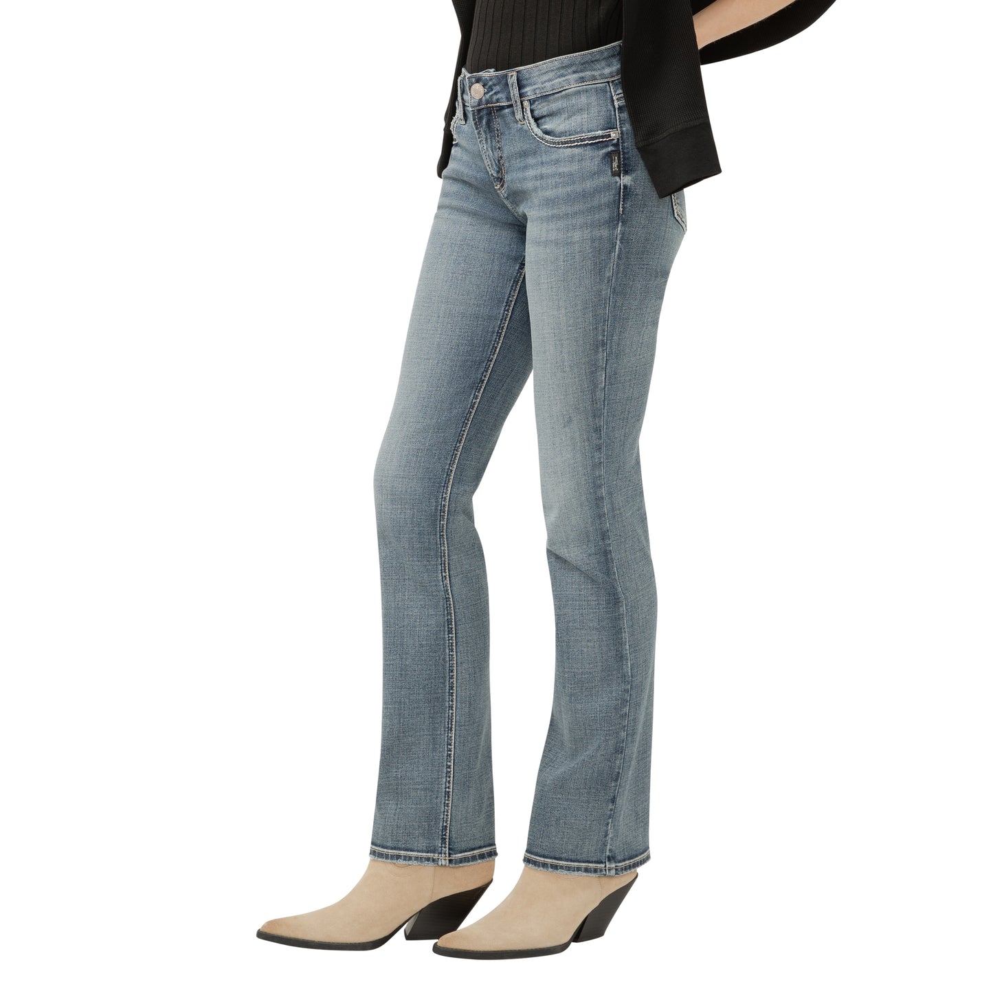 Katrina Mid Rise Slim Bootcut Stretch Non-Distress By Silver Jeans