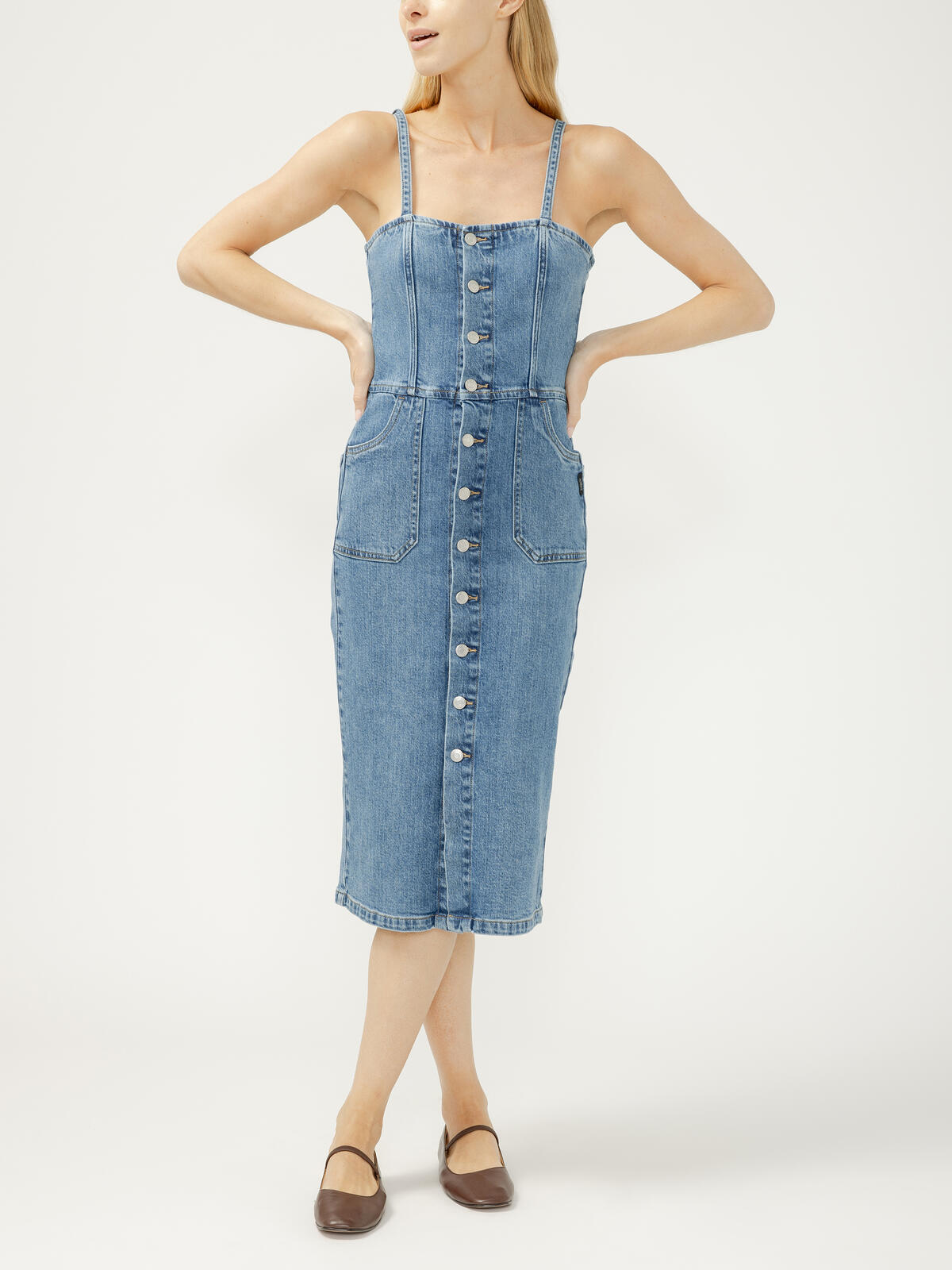 Denim Darling Midi Dress by Silver Jeans Co.
