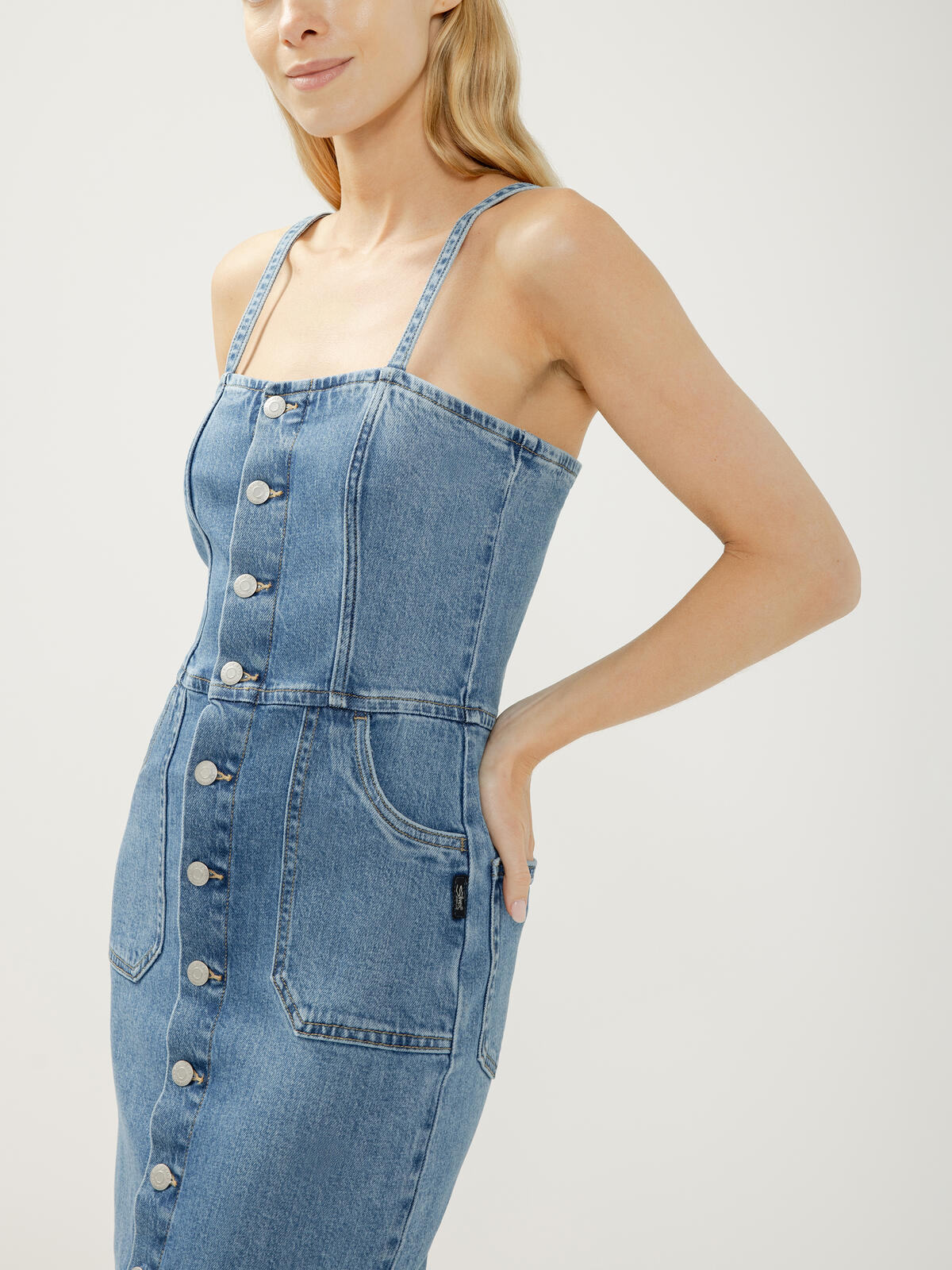 Denim Darling Midi Dress by Silver Jeans Co.