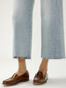 Morning Mist Cropped Wide Leg Jeans