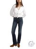 Linette Mid-Rise Slim Bootcut Jeans by Silver Jeans