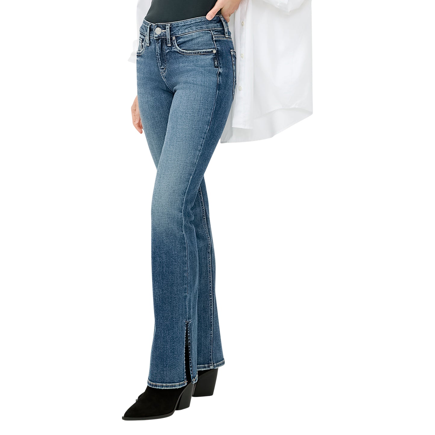 Lola Mid Rise Bootcut Non-Distressed By Silver Jeans