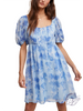 Blue Delight Empire Dress