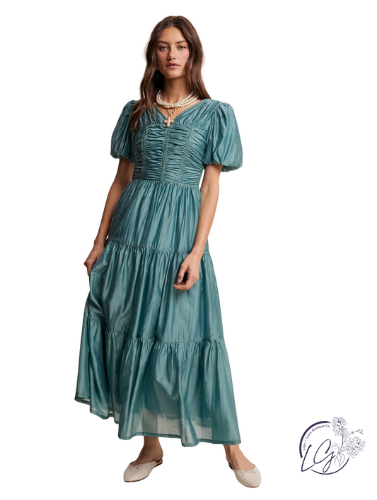 Sunset Range Flare Maxi Dress