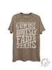 Cowboy Boots & Faded Jeans Graphic Top