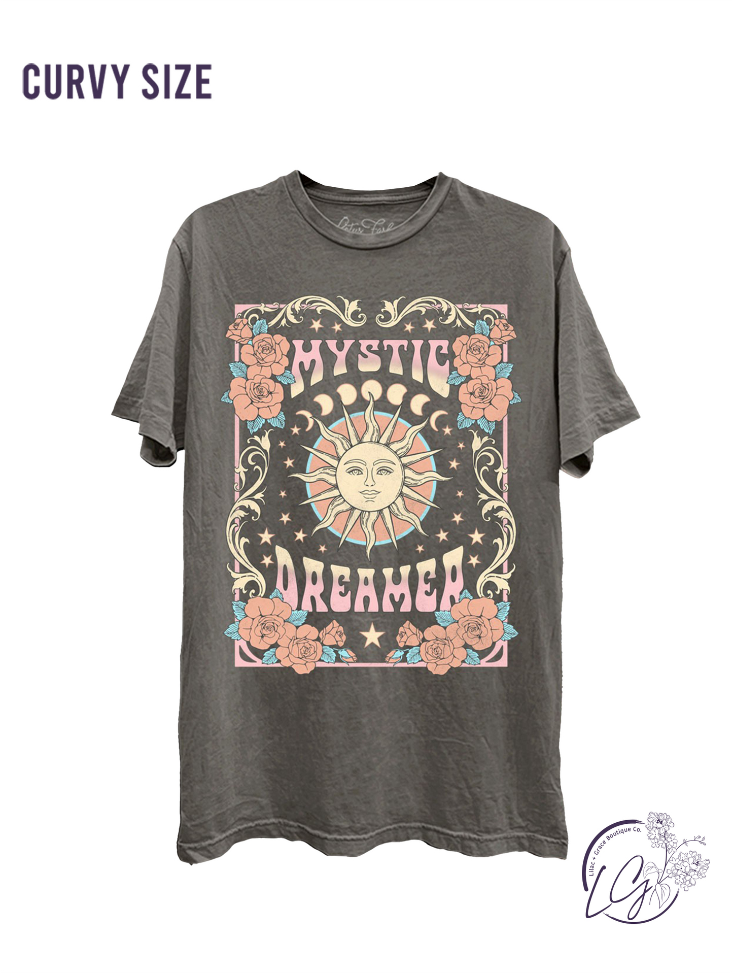 Curvy Mystic Dreamer Graphic Top