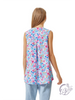 Blue Floral Lizzy Tank Top