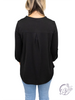 Black Lizzy 3/4 Sleeve Top