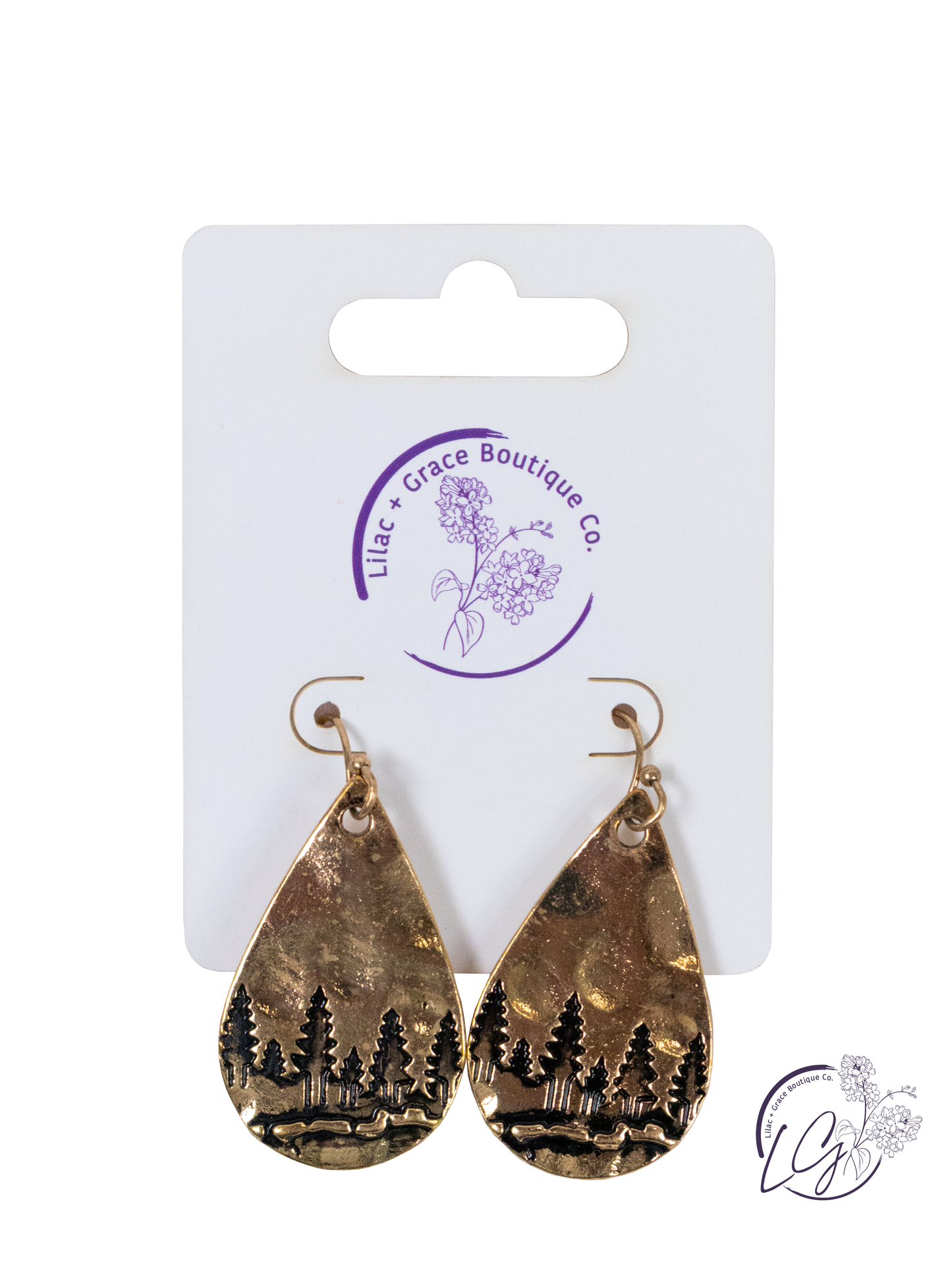 Mountain Teardrop Earring