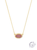 Pave Colorful Oval Necklace