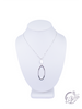 Oval With Rhinestones Necklace Set