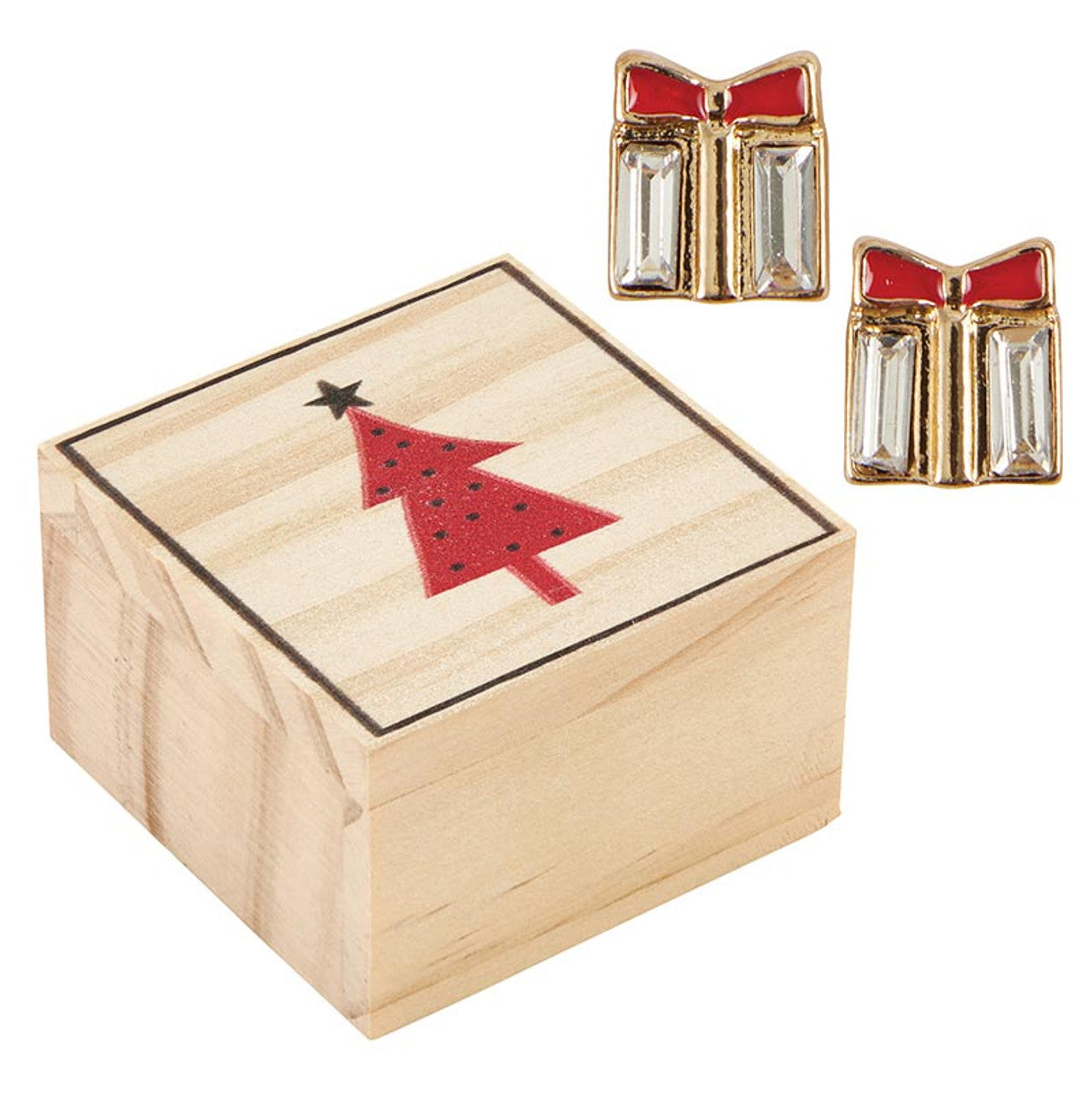 Holiday Treasure Box Earring Filled Display