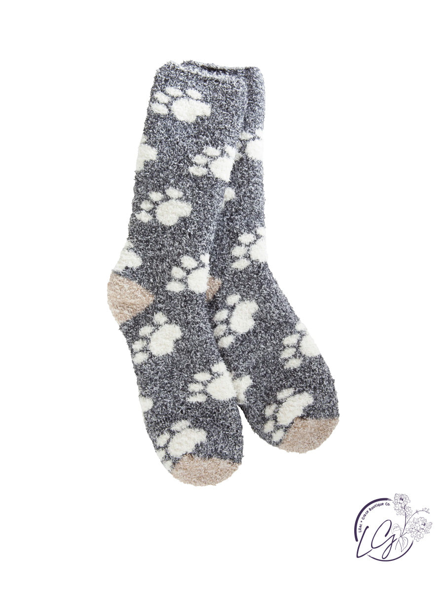 Cozy Crew Socks Pawprint