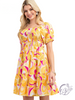 Retro Delight Puff Sleeve Dress