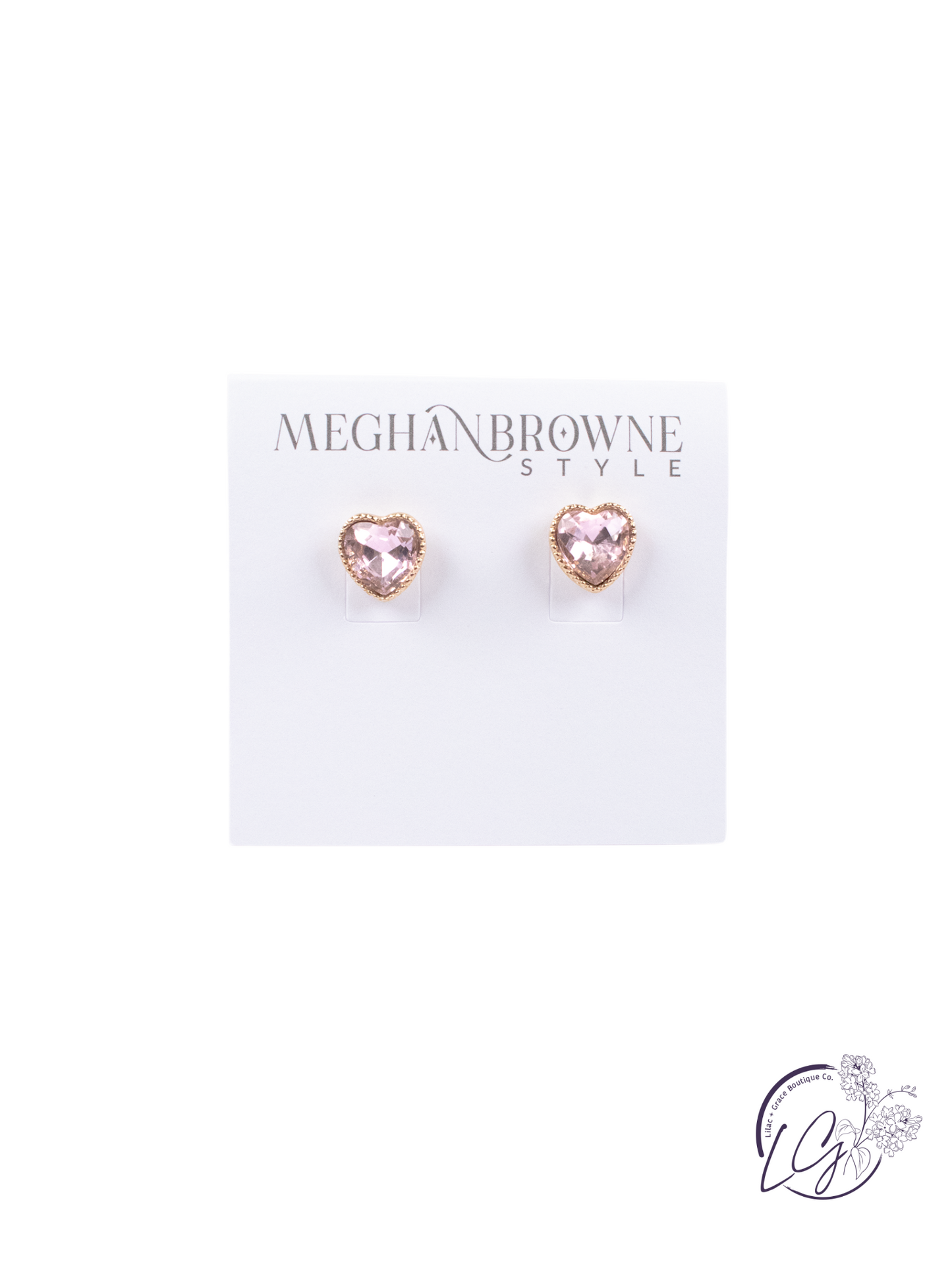 Pink Heart Earrings