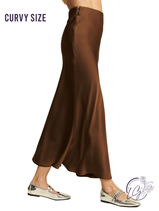 Curvy City Stroll Sleek Midi Skirt