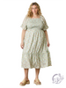 Curvy Woven In Morning Maxi Dress