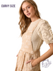 Curvy Woven Hues Dance Skirtall