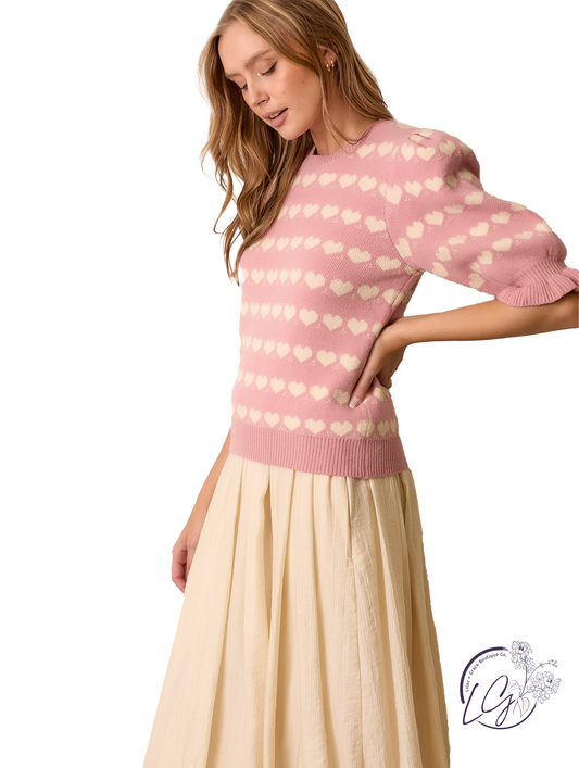Fall in Love Heart Sweater