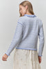 Petal Stripe Cardigan