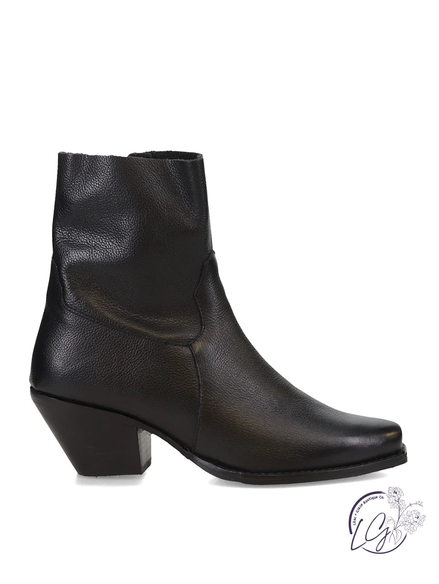 Lariat Leather Bootie