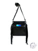 Black Real Leather Fringe Shoulder/Crossbody Bag