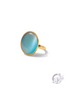 Round stone adjustable ring