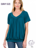 Curvy Breeze Gather Tee
