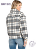 Curvy Midnight Fall Plaid Jacket