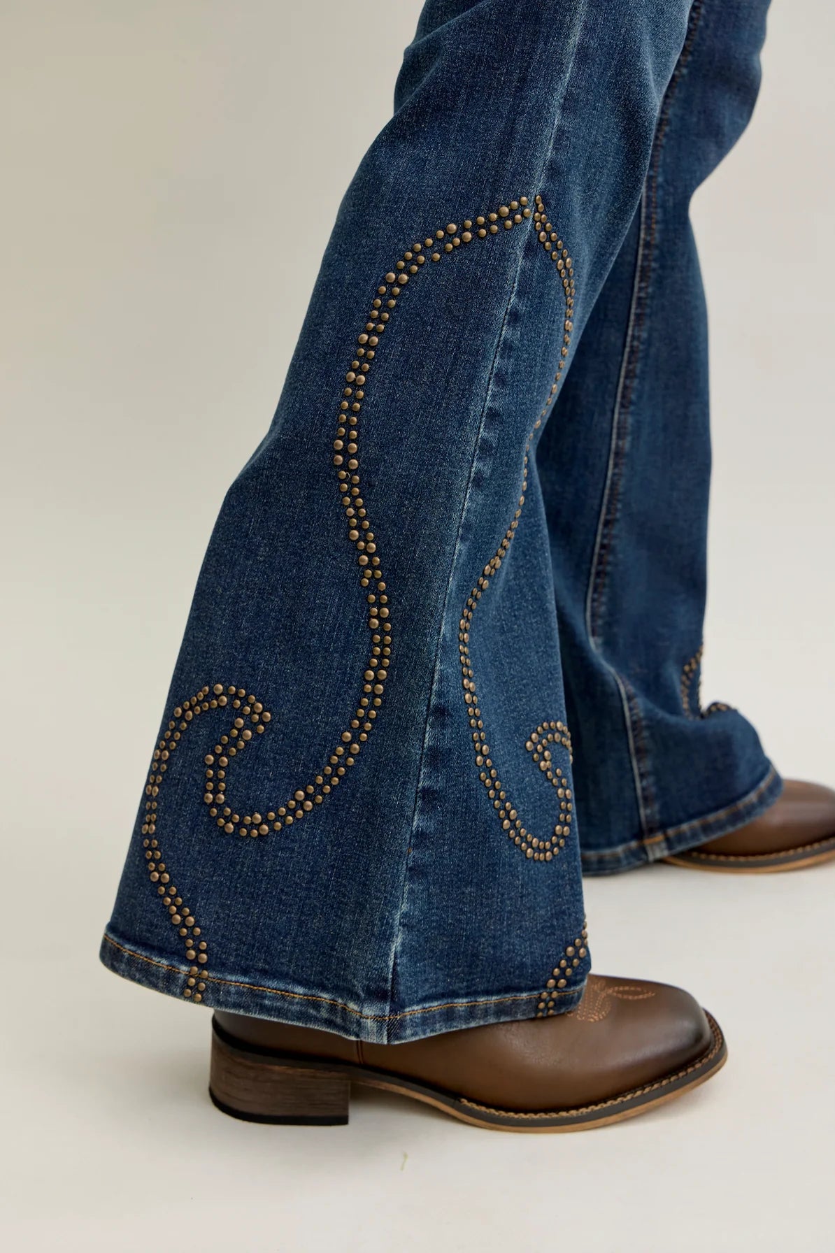 Dusty Trail Studded Bootcut Jean by Judy Blue