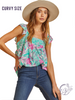 Curvy Palm Grove Blouse