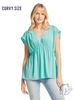 Curvy Solid Color Top by Dear Scarlett