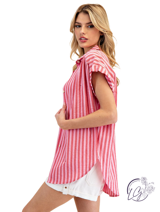 Waves of Ease Blouse Top