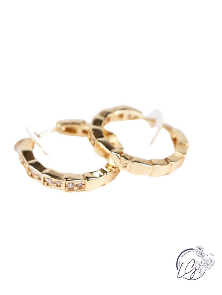 Serpenti Small Hoop Earrings