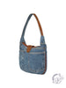 Rhea Hobo Denim And Leather Handbag