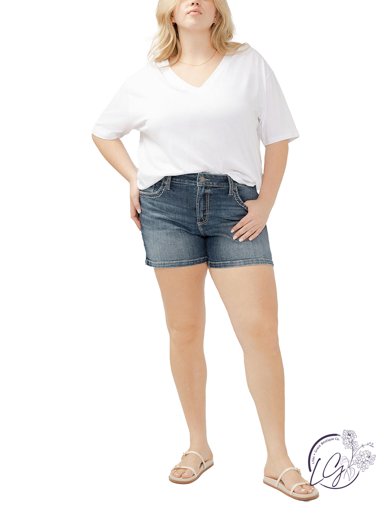 Curvy Denim Shorts