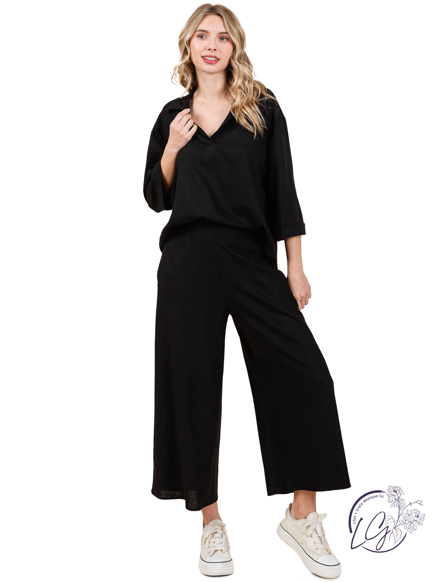 Light & Luxe Wide Leg Linen Pants