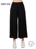 Curvy Light & Luxe Wide Leg Linen Pants