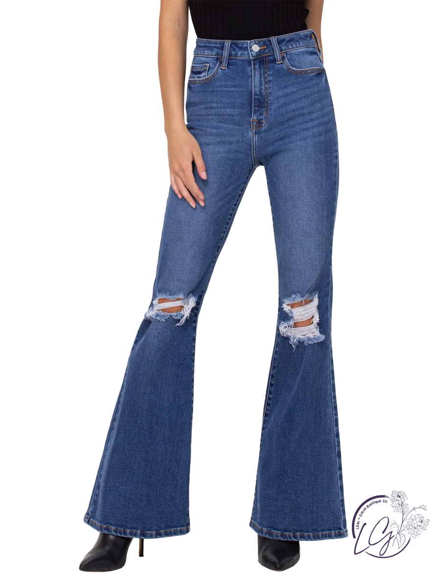 Cameron High-Rise Super Flare Jean by Cello