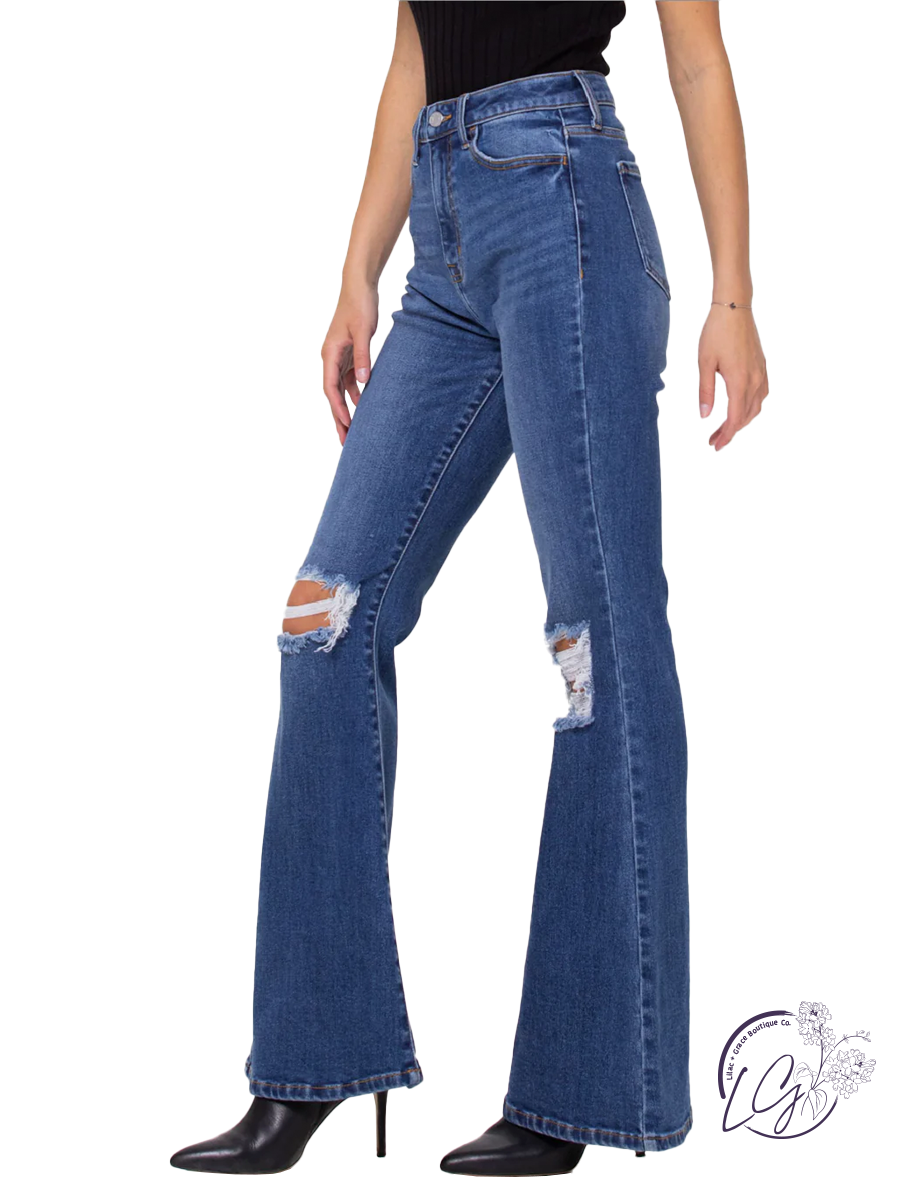 Cameron High-Rise Super Flare Jean by Cello