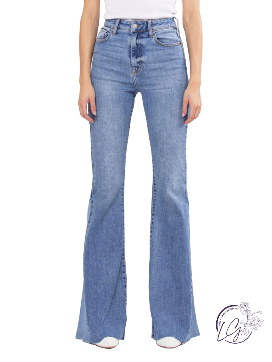 Raelynn High-Rise Super Flare Jean by Cello